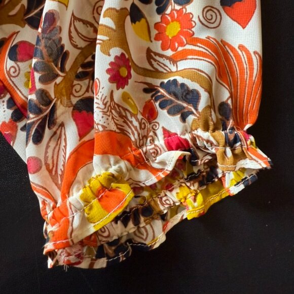 Charter Club Sheer Print Long Sleeve Blouse Size Medium - Picture 9 of 9